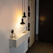 SEGULA LED-Globe Illusion E27 G125 skaidrus/juodas 5W 1900K dim