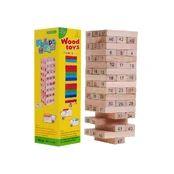 Jenga stiliaus medinis griūnantis bokštas kaina