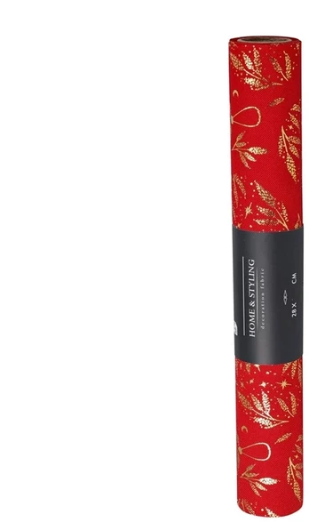 Christmas table runner. red/žalias col.. 200 cm x 28 cm