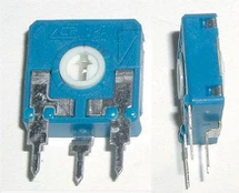 Paderinamas rezistorius 0.25W 100R vertikalus