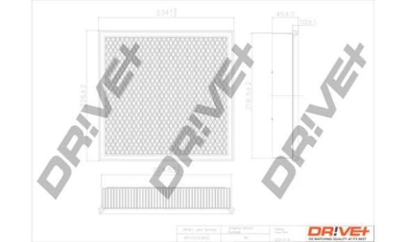 Oro filtras Dr!ve+ DP1110.10.0433