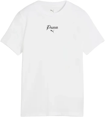 Marškinėliai vaikams Puma Ess Script Tee balta 692542 02 (152cm)