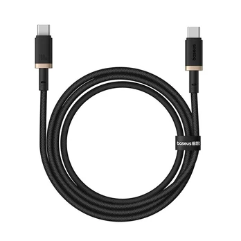 Baseus Dura USB-C/USB-C Quick Charging Cable 1m 100W Juodas Gold