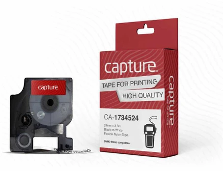 Capture 24mm x 3.5m Juodas on Baltas