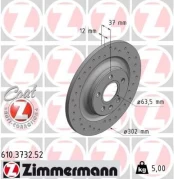 Stabdžių diskas ZIMMERMANN 610.3732.52 kaina