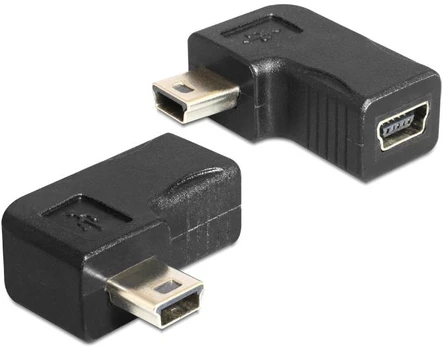 DeLOCK 65448, USB-B mini, USB-B mini, Juodas