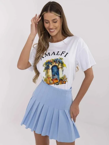 Italy Moda T-shirt-MI-TS-M3221G.75-balta