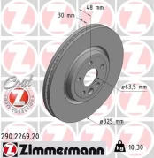 Stabdžių diskas ZIMMERMANN 290.2269.20 kaina