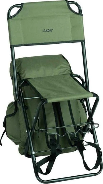 Turistinė kėdė Jaxon Folding Chair With Rucksack, žalia