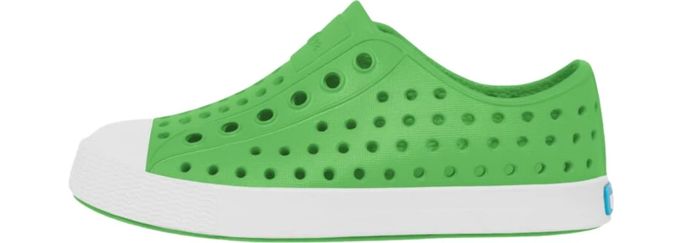 NATIVE Jefferson Youth GRASSHOPPER GREEN/ SHELL WHITE - 30