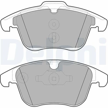DELPHI LP1967 Brake pad set