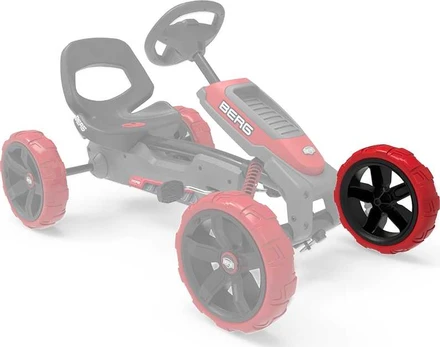 Berg Wheel juodas-red 10x2,5 front left
