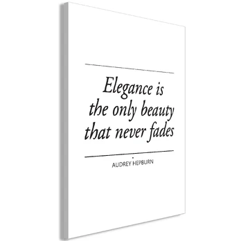 Artgeist Paveikslas - Hepburn Quote (1 Part) Vertical