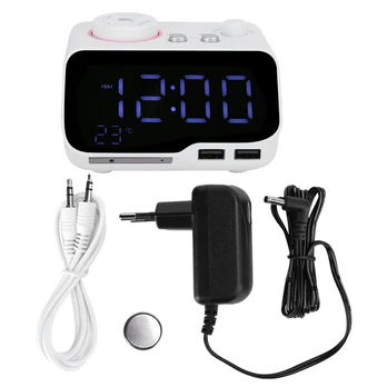 Bluetooth žadintuvas su veidrodiniu LED ekranu M9
