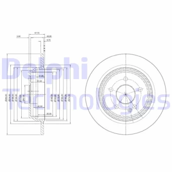 DELPHI BG4063C Brake Disc
