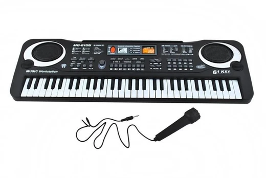 Didelis pianinas su mikrofonu Keyboard Bandstand