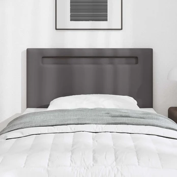 LED galvūgalis Pilka 100 cm Dirbtinė oda