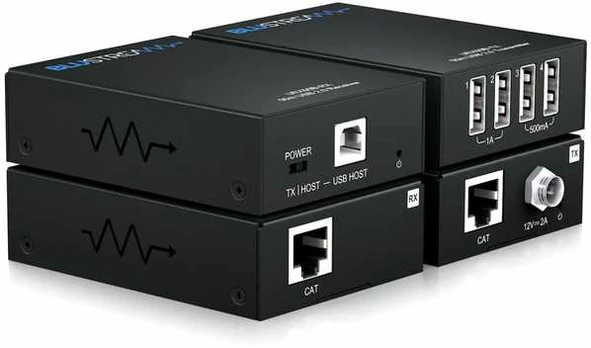 Blustream UEX50B-KIT USB2.0 signalo perdavimo sistema per CAT5e/6 kabelius (imtuvas-siųstuvas)