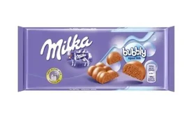 Pieniškas šokoladasMilka Bubbly Alpine Milk, 90 g
