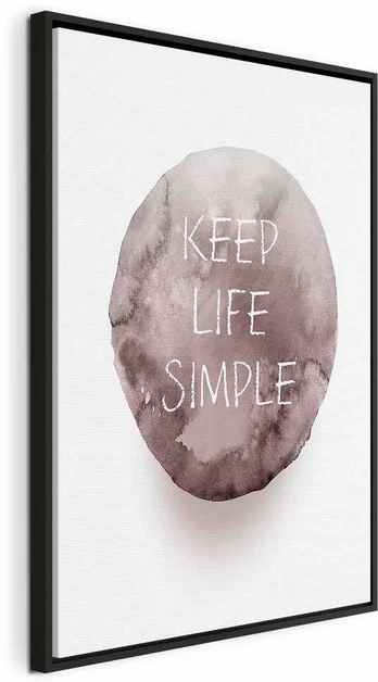 Artgeist Paveikslas - Keep Life Simple (1 Part) Vertical
