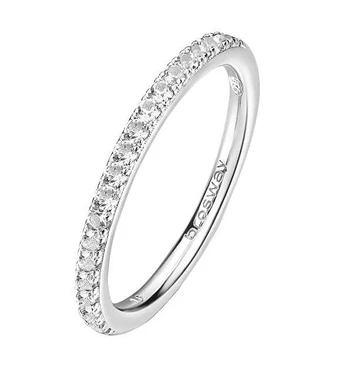 Brosway Fancy Infinite Baltas Sparkling Sidabrinis Ring FIW74