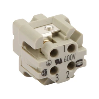 Connector: HAN | female | Han A | PIN: 4 | 3+PE | size 3A | screw terminal