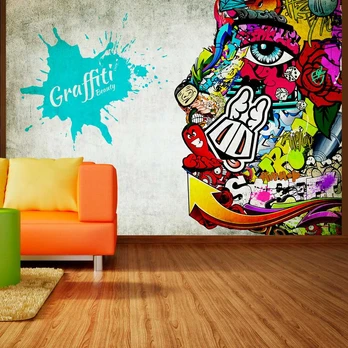 Artgeist Fototapetas - Graffiti beauty