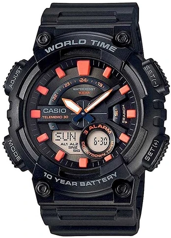 Vyriškas laikrodis CASIO Gerton AEQ-110W-1A2VDF + BOX