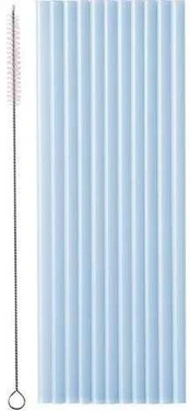 Party Deco Slomki plastikowe blekitne 23cm 12szt