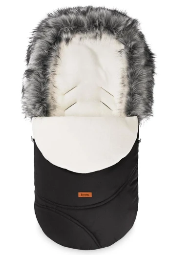 Vaikiškas miegmaišis Sensillo Eskimo Romper Bag, juodas, 100 cm