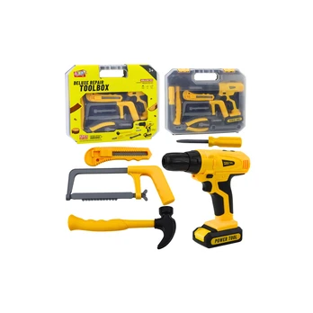 Lean Toys DIY Kit Drill Driver Tools Lights Sounds Suitcase
