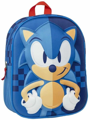 Mokyklinis krepšys Sonic Mėlyna 25 x 31 x 10 cm