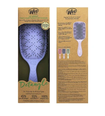 Wet Brush Go Green Thick Hair Paddle Detangler Purple