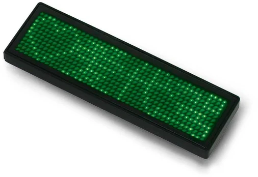 Oem Programuojama LED vardo kortelė 93x30mm - USB tekstinis ekranas - žalias