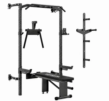 Daugiafunkcinis treniruoklis OptiGym Wall Mounted Half Rack