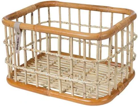 Front basket BASIL Žalias LIFE M, 18 l, light ruda