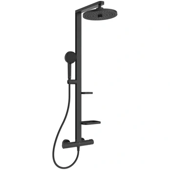 Ideal Standard Alu+ brusesystem m/term. Ø260 mm, Silk Juodas