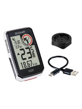 Sigma ROX 2.0 GPS dviračio kompiuteris, Baltas