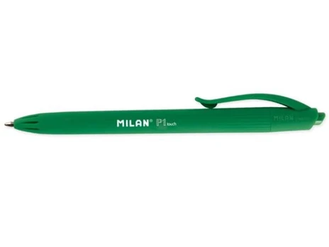 Žalias rašiklis Milan P1 Rubber Touch, automatinis