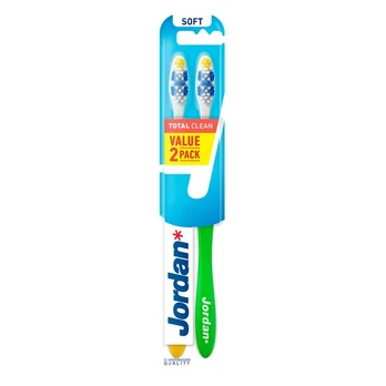 Dantų šepetėlis Jordan Total Clean Tooth Soft 2vnt..
