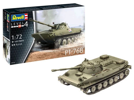 Konstruktorius Revell - PT-76B, 1/72, 03314, 14 m.+