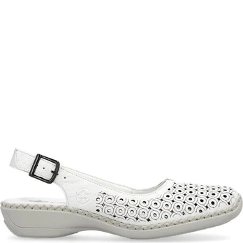 RIEKER Basutės moterims, Balta, SANDALS