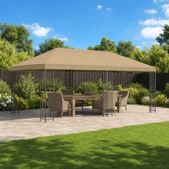 Paviljonas su šoninėmis sienelėmis 6 x 3 m Smėlio