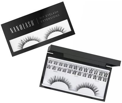 Nanolash DIY Eyelash Extensions dirbtinės blakstienos kuokšteliuose Charm 36 vnt.