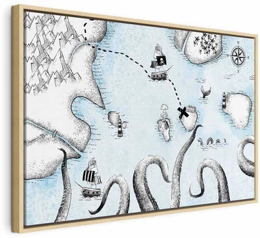 Artgeist Paveikslas - Treasure Map (1 Part) Wide