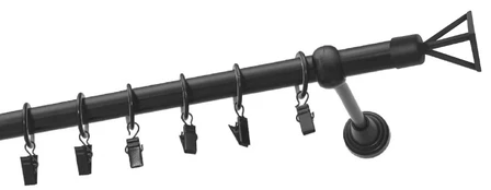Karnizas Olimp Verdi, 400 cm, Ø 19 mm, juoda