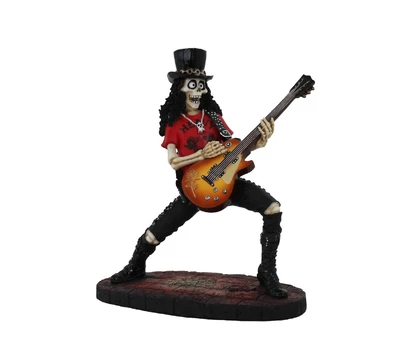 Skeletas su roko gitara. Išmatavimais: 14x9x16cm.