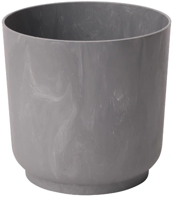 Vazonas Form Plastic SATINA 4285-081, plastikinis, Ø 25 cm, pilkas