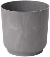 Vazonas Form Plastic SATINA 4285-081, plastikinis, Ø 25 cm, pilkas kaina