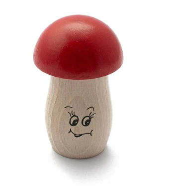 Grybo formos barškutis, raudonas